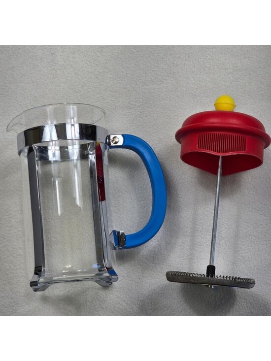 Bodum Limited Edition 70th Anniversary Red Yellow Blue Coffee French Press 2014 - Picture 4 of 6